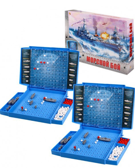 Игра детская РЫЖИЙ КОТ Морской бой ИН-1760 039634