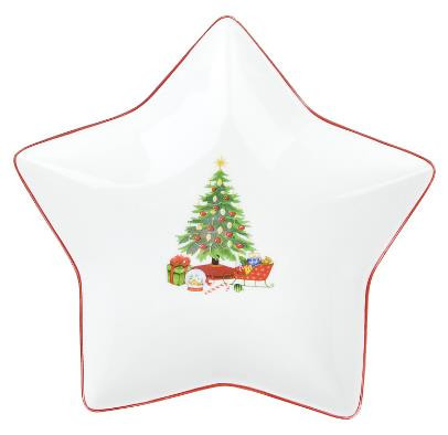 Тарелка NOUVELLE HOME Тарелка фигурная &quot;Magic of christmas&quot; 19,5х19х3.5см 1620120