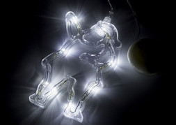 Шары и украшения NEON-NIGHT (501-018) Фигура светодиодная Санта Клаус белый