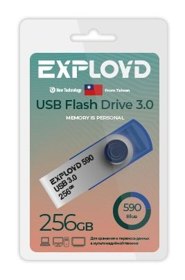 USB флэш-накопитель EXPLOYD EX-256GB-590-Blue USB 3.0