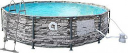 AVENLI Бассейн круглый с усиленным каркасом 12270EUV56, размер: d 427смX107см (цвет: кирпич ретро) полный комплект (107369)