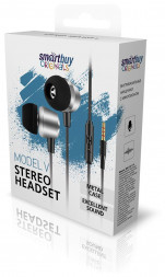 Гарнитура SMARTBUY (SBH-012-V-K) Model V, черный/серый