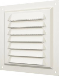 Решетка ERA 1515МЭ IVORY, Решетка вентиляционная с покрытием полимерной эмалью, с сеткой 150х150, Сталь (6)