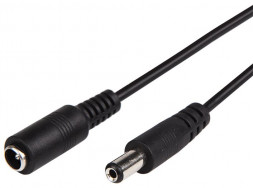 REXANT (14-0360) Удлинитель кабеля питания DC гнездо-штекер (2,1х5,5мм) 3м