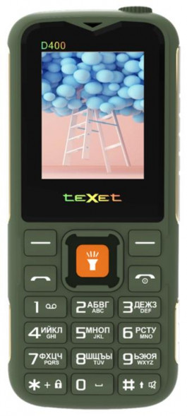 Телефон мобильный TEXET TM-D400 Green
