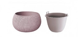 Кашпо PROSPERPLAST Кашпо SPLOFY BOWL DKSP370-7529U мокко 2пр 9л