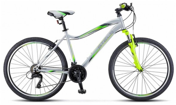 Велосипед STELS Miss-5000 V 26&quot; V050 LU096326 LU092038 18&quot; Серебристый/салатовый 2021