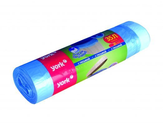 Мешки для мусора YORK с тесьмой YORK 35л (20шт.) 902190