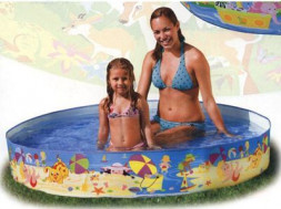 Бассейн ненадувной с плоским бортом INTEX Бассейн ненадувной с плоским бортом 152x25 см. Пляж . (в коробке) Арт. 56451NP