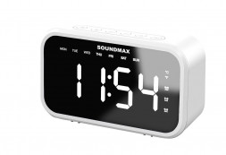 РАДИОЧАСЫБУДИЛЬНИК SOUNDMAX SM-1511B(белый)