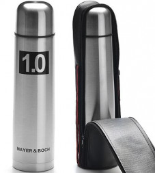 Термос MAYER&BOCH 27613 серебристый/ черный
