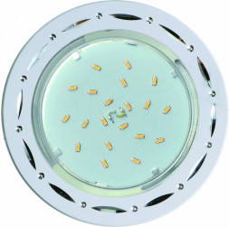 встраиваемый светильник ECOLA FW5385ECB GX53 H4 DL5385 Точки-полоски по кругу Белый/Алюм