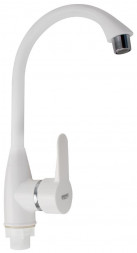 Смеситель на кухню BRIMIX 592 Смеситель на кухню, боковой , шаровый из высокопрочного пластика АБС - БЕЛЫЙ