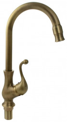 Смеситель для кухни BRIMIX 171 Смеситель для кухни, под состаренную БРОНЗУ, высокий излив, шаровый