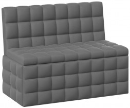 Скамья прямая BONMEBEL Скамья прямая Темпо кожзам серый (1 пак.)