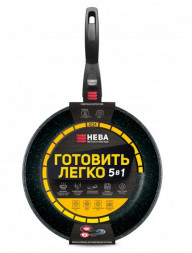 Сковорода НЕВА МЕТАЛЛ ПОСУДА GL2024 а/пр литая 24см съемн/руч Готовить легко stone