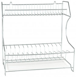 РОССИЯ RUS-285002 Zn Сушилка для посуды универсальная с поддоном