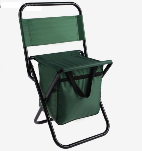 Стул туристический с сумкой, до 60 кг, размер 35 х 26 х 60 см, MACLAY Стул туристический с сумкой 35 х 26 х 60 см, до 60 кг, цвет зеленый 488612