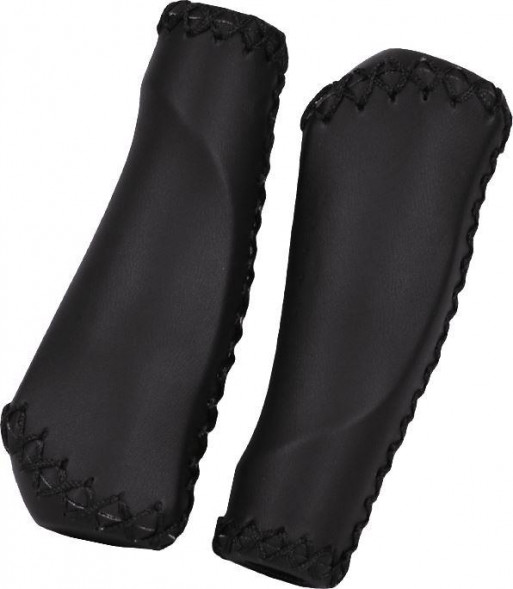 Аксессуары для велосипедов JOY KIE Грипсы MTB HL-GB310 135mm,эргономические, резина/кожзам,черные H000008037