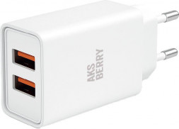 СЗУ AKSBERRY (6900209800019) T38 2 USB 2.4A, белый