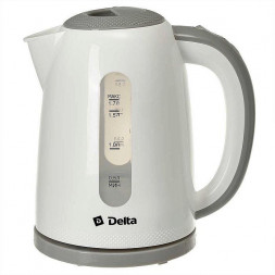 Чайник DELTA DL-1106 белый с серым