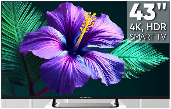 LED-ТЕЛЕВИЗОР TOPDEVICE TDTV43CS05U_BK UHD SMART