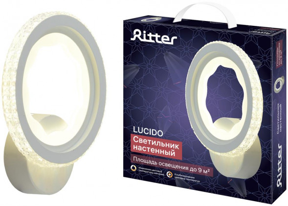 Светильник настенный светодиодный бра RITTER 51642 6 LUCIDO 24Вт белый