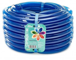 Шланг ГИДРОАГРЕГАТ Шланг поливочный Д=3/4" (20м) однослойный "СЕМИЦВЕТИК" цвет в ас-те