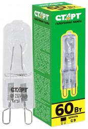 Лампа СТАРТ G9 220V 60W CL
