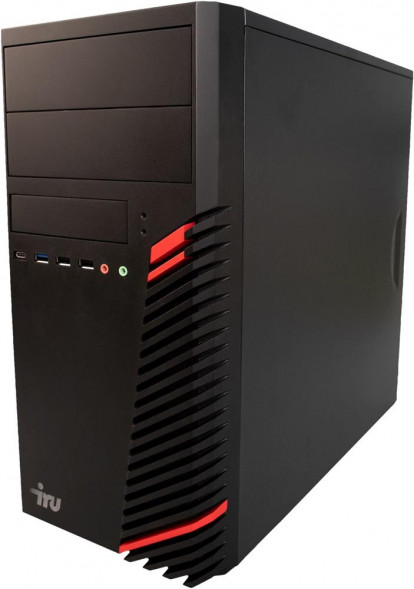 IRU Компьютер Home 310H6SE, Intel Core i3 12100, DDR4 16ГБ, 512ГБ(SSD), UHD Graphics 730, Free DOS, черный [1994645]