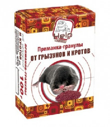 Средство от насекомых HELP 80111 приманка-гранулы для уничтожения кротов, коробка 100 г