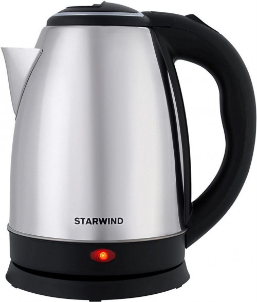 Чайник STARWIND SKS1771 1.8л. 1700Вт серебристый/черный (металл/пластик)