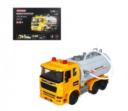 Игры ИГРОЛЕНД 858-055 Конструктор Спецтехника, свет, звук, 6LR44, 88-115дет., АБС, 40х28х12см, 6 дизайнов