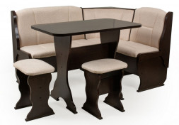 Кухонный уголок БИТЕЛ Кухонный уголок &quot;ОРХИДЕЯ&quot; -ОДНОТОН (ВЕНГЕ , ФЛОК карамель)