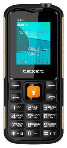 Телефон мобильный TEXET TM-D400 Black