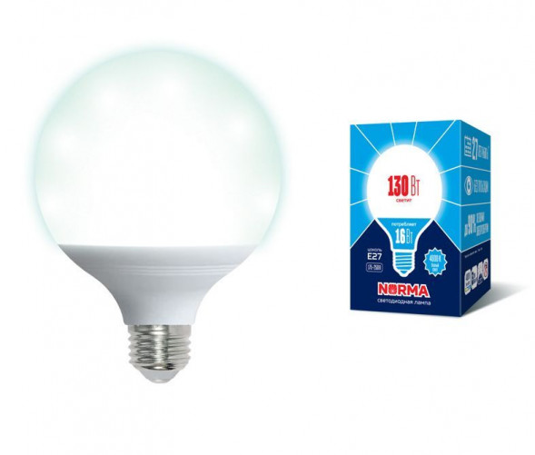 G (Лампы-глобы) VOLPE (UL-00004874) LED-G95-16W/4000K/E27/FR/NR
