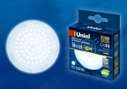 ЛАМПЫ СВЕТОДИОДНЫЕ (GX53, GX70) UNIEL (UL-00005315) LED-GX53-16W/6500K/GX53/FR PLZ01WH