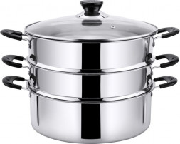 мантоварка POMIDORO POMI D'ORO P630100 Vapore Мантоварка-пароварка, 24см.