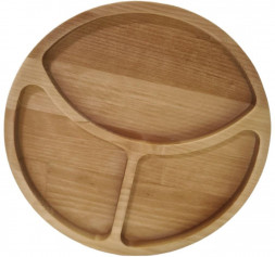 РОССИЯ 370714m Менажница &quot;Руль&quot; 21х21х1,8 см, массив берёзы, покрыта маслом