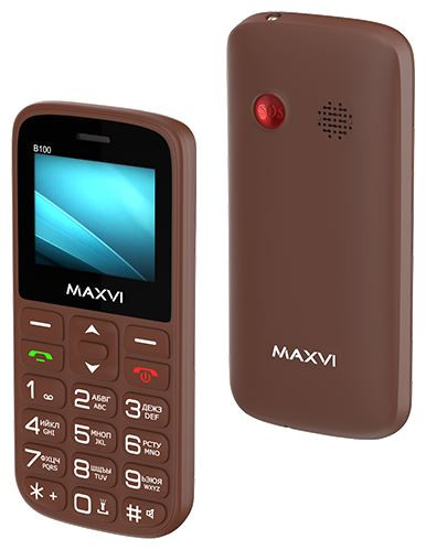 Телефон мобильный MAXVI B100 Brown