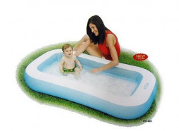 Бассейн надувной INTEX Бассейн надувной 166x100x28 см. Прямоугольный с надувным дном (в коробке) Арт. 57403NP