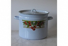 Кастрюля ЛЫСЬВА 1621/4 с рис., эмал. 9,0л