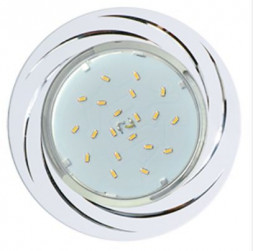 встраиваемый светильник ECOLA FW5386ECB GX53 H4 DL5386 Вихрь Белый/Алюм