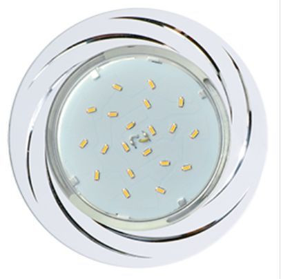 встраиваемый светильник ECOLA FW5386ECB GX53 H4 DL5386 Вихрь Белый/Алюм