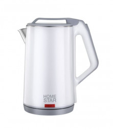 Чайник элекрический HOMESTAR HS-1036 (1,8 л) белый, двойной корпус
