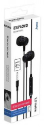 Наушники EXPLOYD (EX-HP-1470) 3.5mm/чёрный/1.2М/Easy