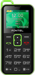 Телефон мобильный FONTEL FP110 черно-зеленый FONTEL FP110 черно-зеленый
