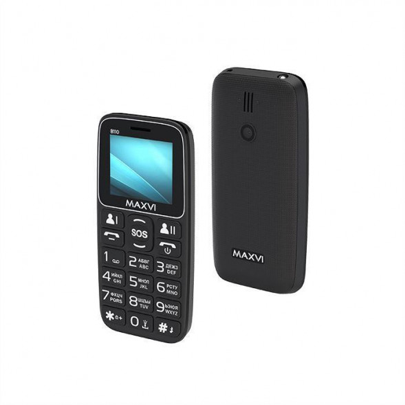 Телефон мобильный MAXVI B110 Black