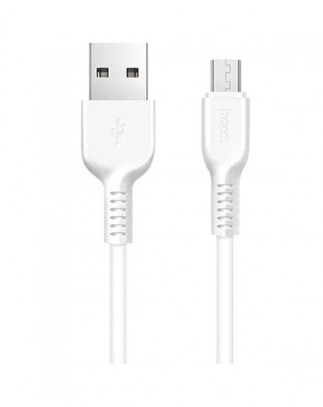 ИНТЕРФЕЙСНЫЙ КАБЕЛЬ HOCO (6957531068839) X20 USB (m)-microUSB (m) 1.0м - белый