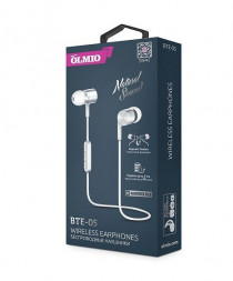 Беспроводные наушники OLMIO (39494) BTE-05 белый